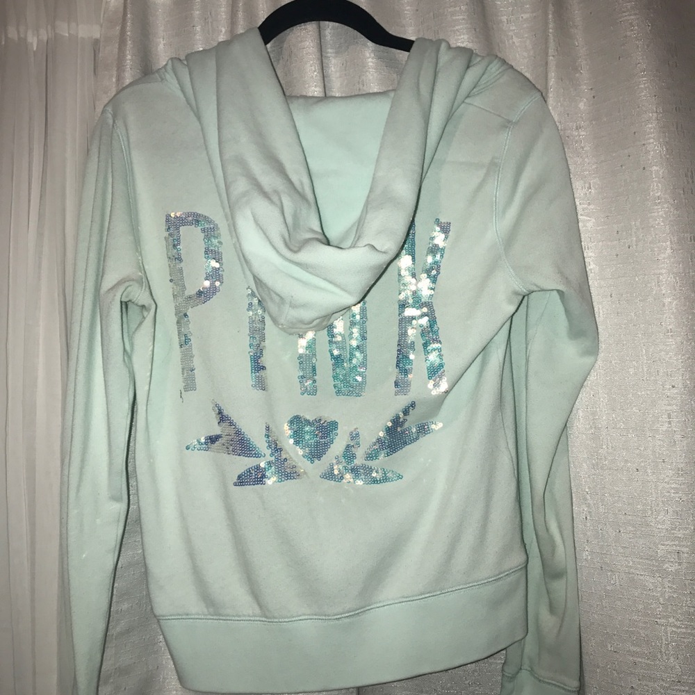 Light blue VS zip up jacket